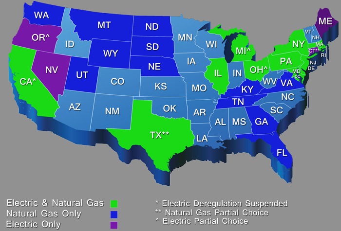 deregulation of energy mapState